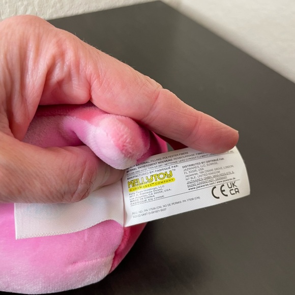 Squishmallows Aleka the Axolotl Pink Hearts Valentines 5” NWT - Picture 8 of 9